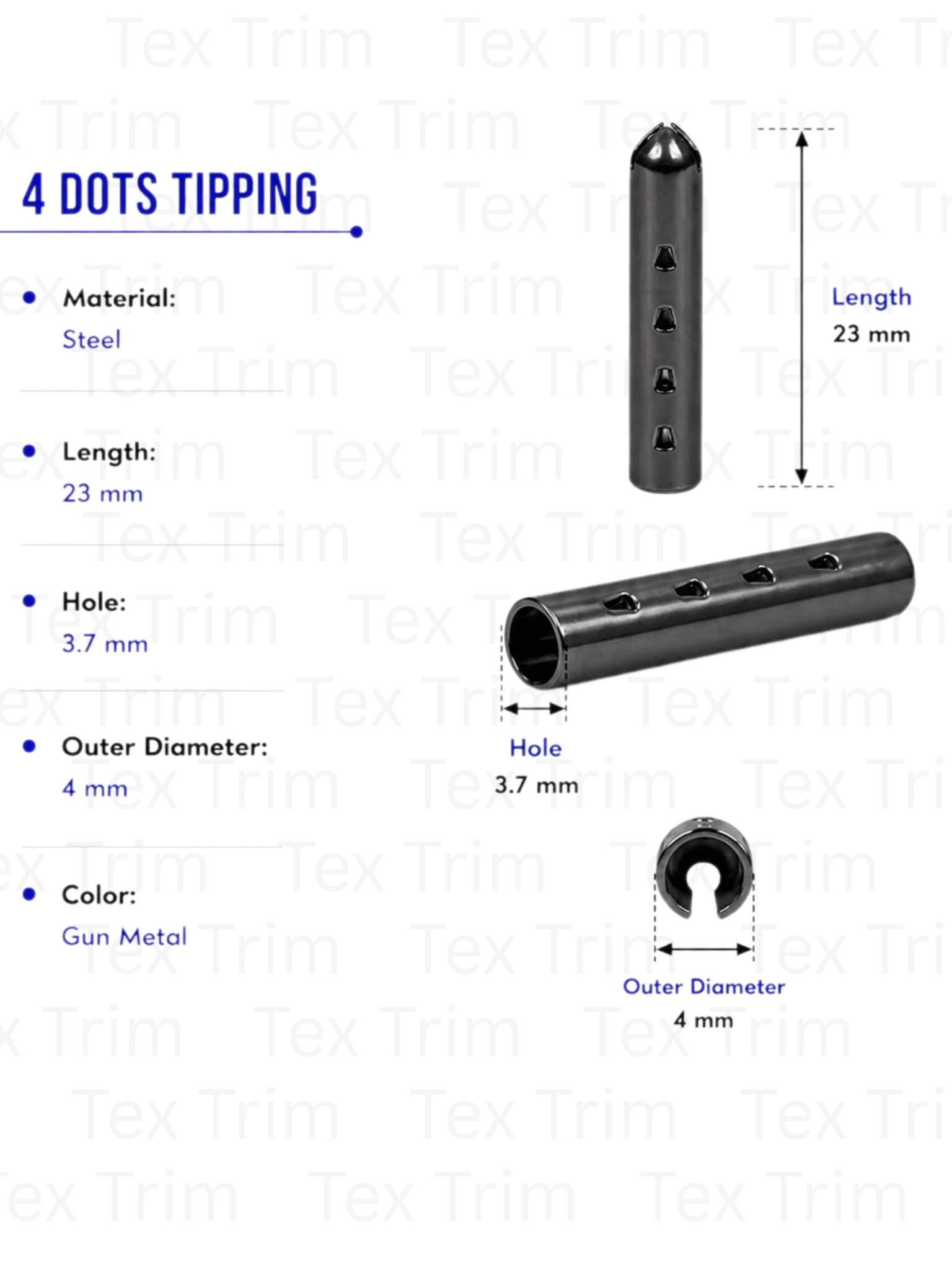 4 Dots Tipping 23x4mm