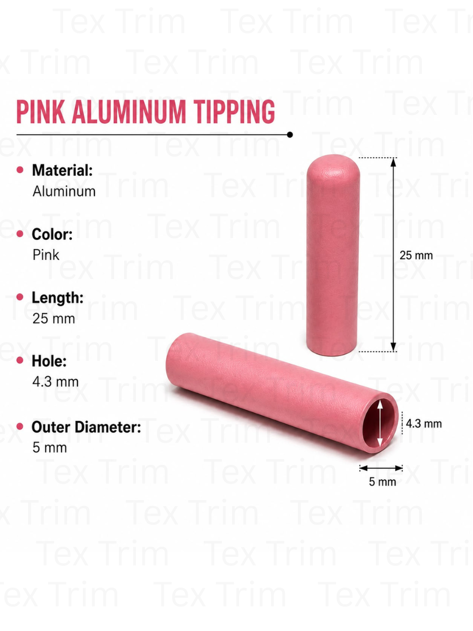 Alumium Tipping 25x5mm