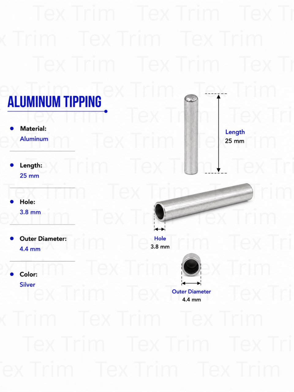 Alumium Tipping 25x4.4mm