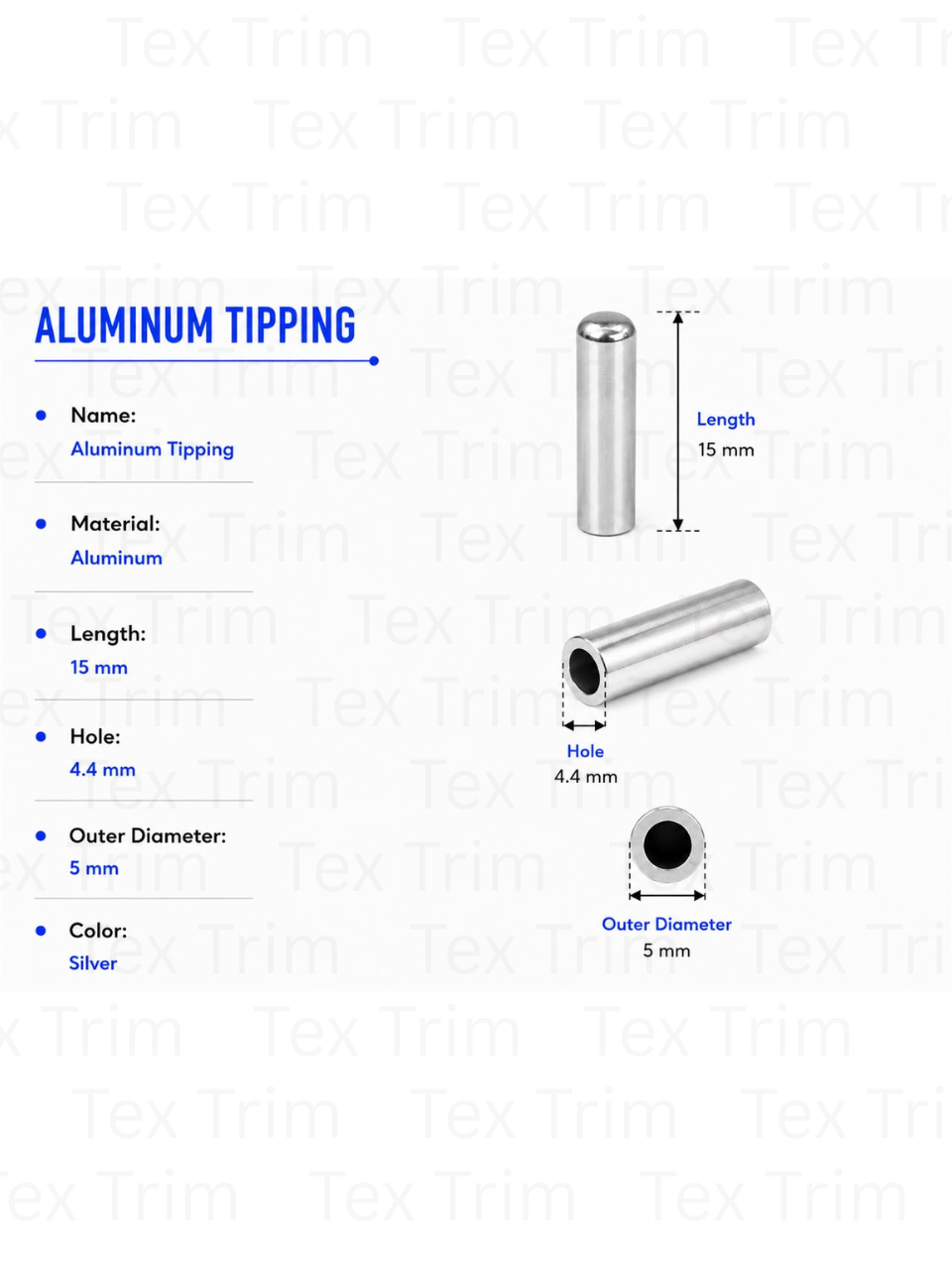 Alumium Tipping 15x5mm