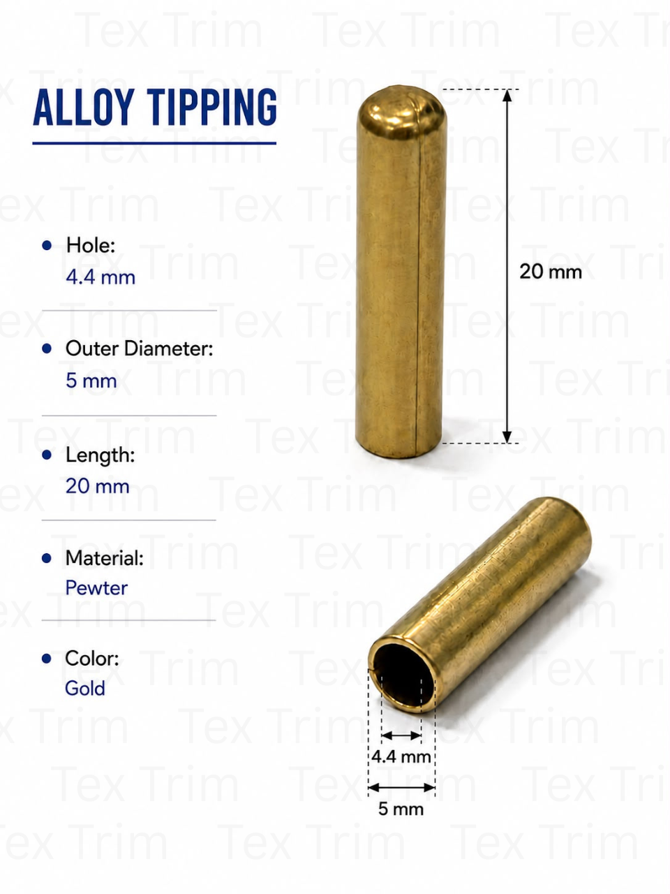 Alloy Tipping 20x5mm
